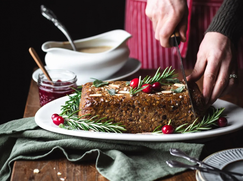 Asado de nueces vegano